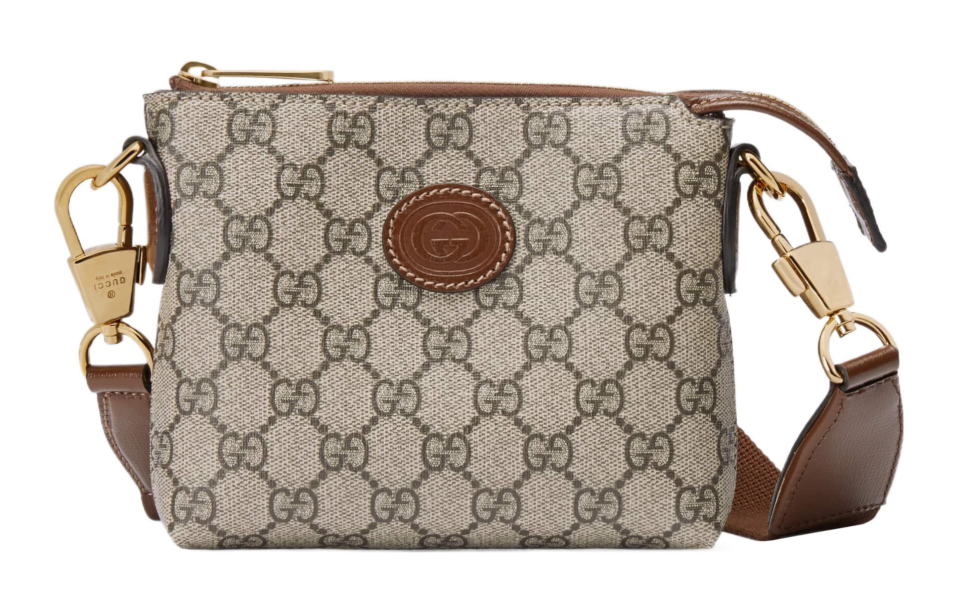 Сумка через плечо Gucci Double G Beige/Brown - изображение 1