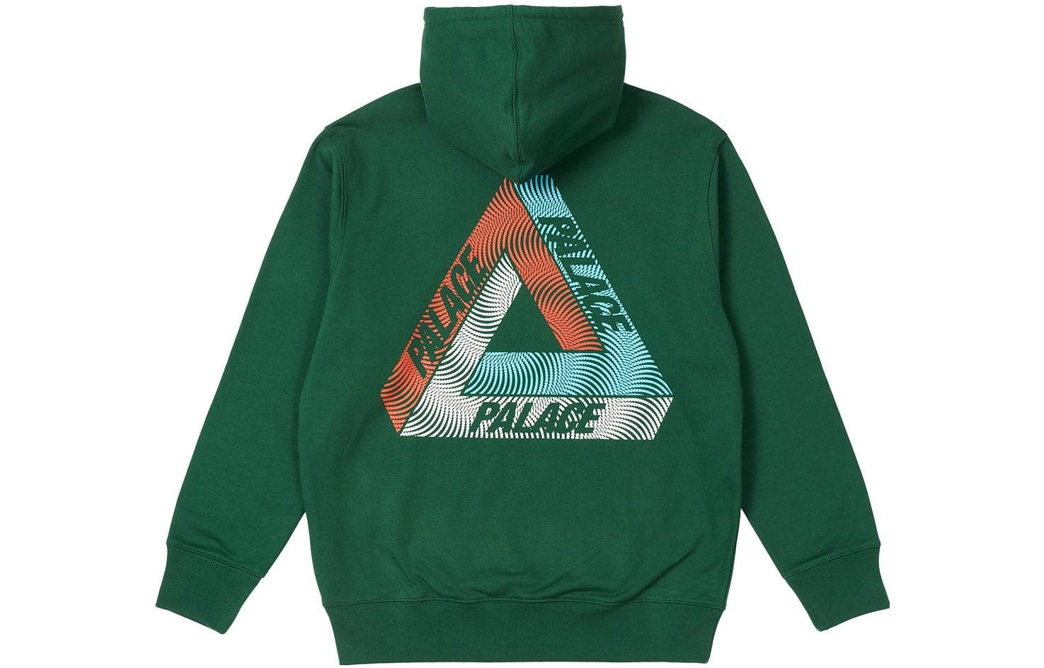 Худи PALACE FW22 Swirl Tri-Ferg Hood Green Logo - изображение 2