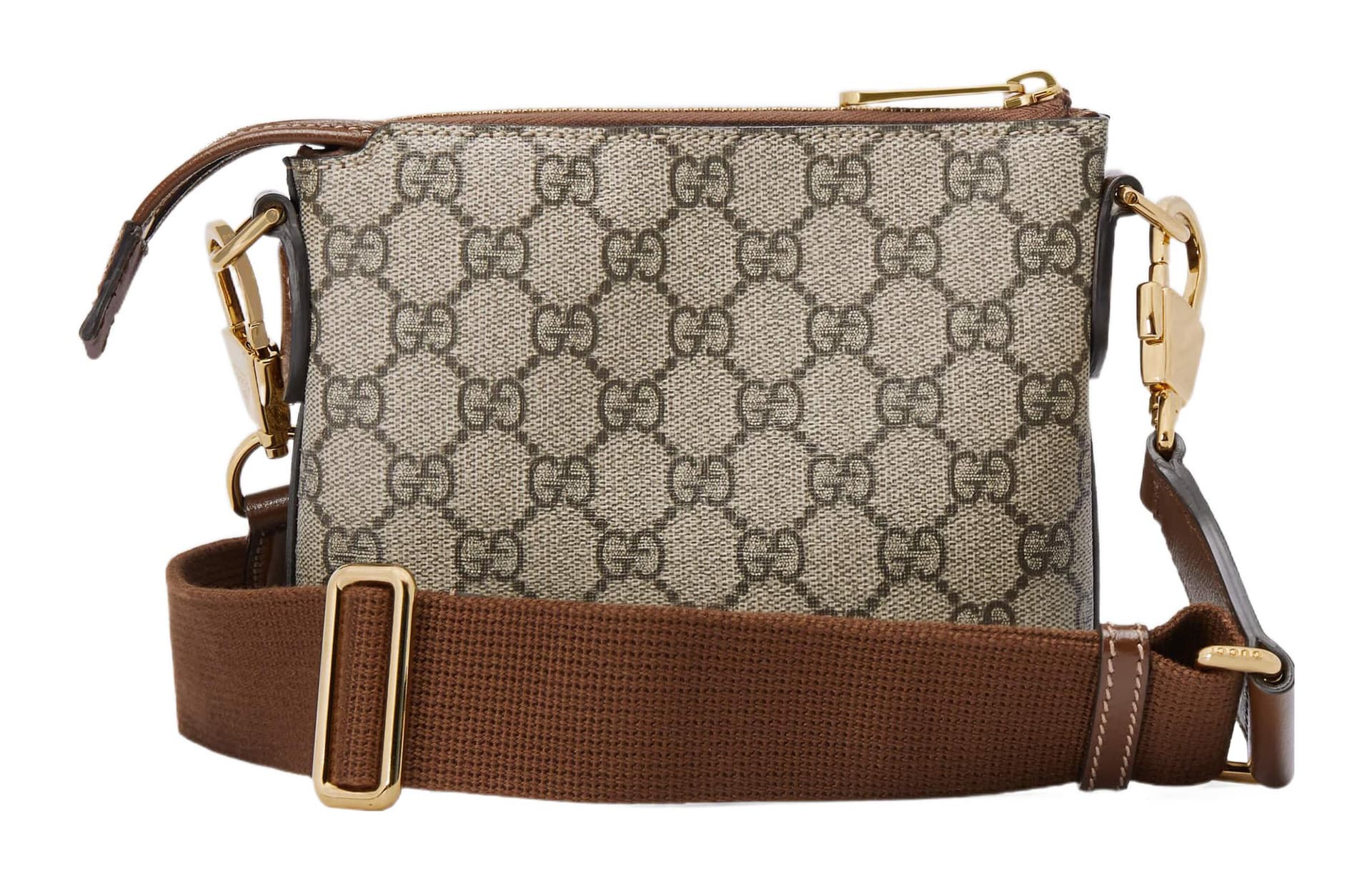 Сумка через плечо Gucci Double G Beige/Brown - изображение 5