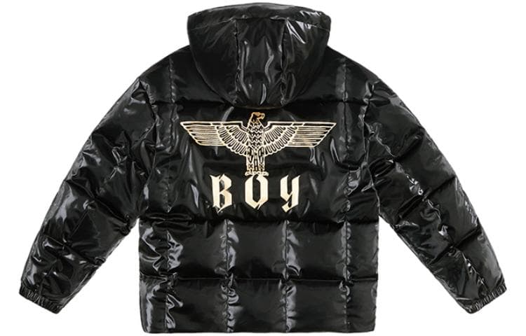 Зимняя куртка Boy London FW22 Logo Zip Puffer Jacket Black - изображение 2