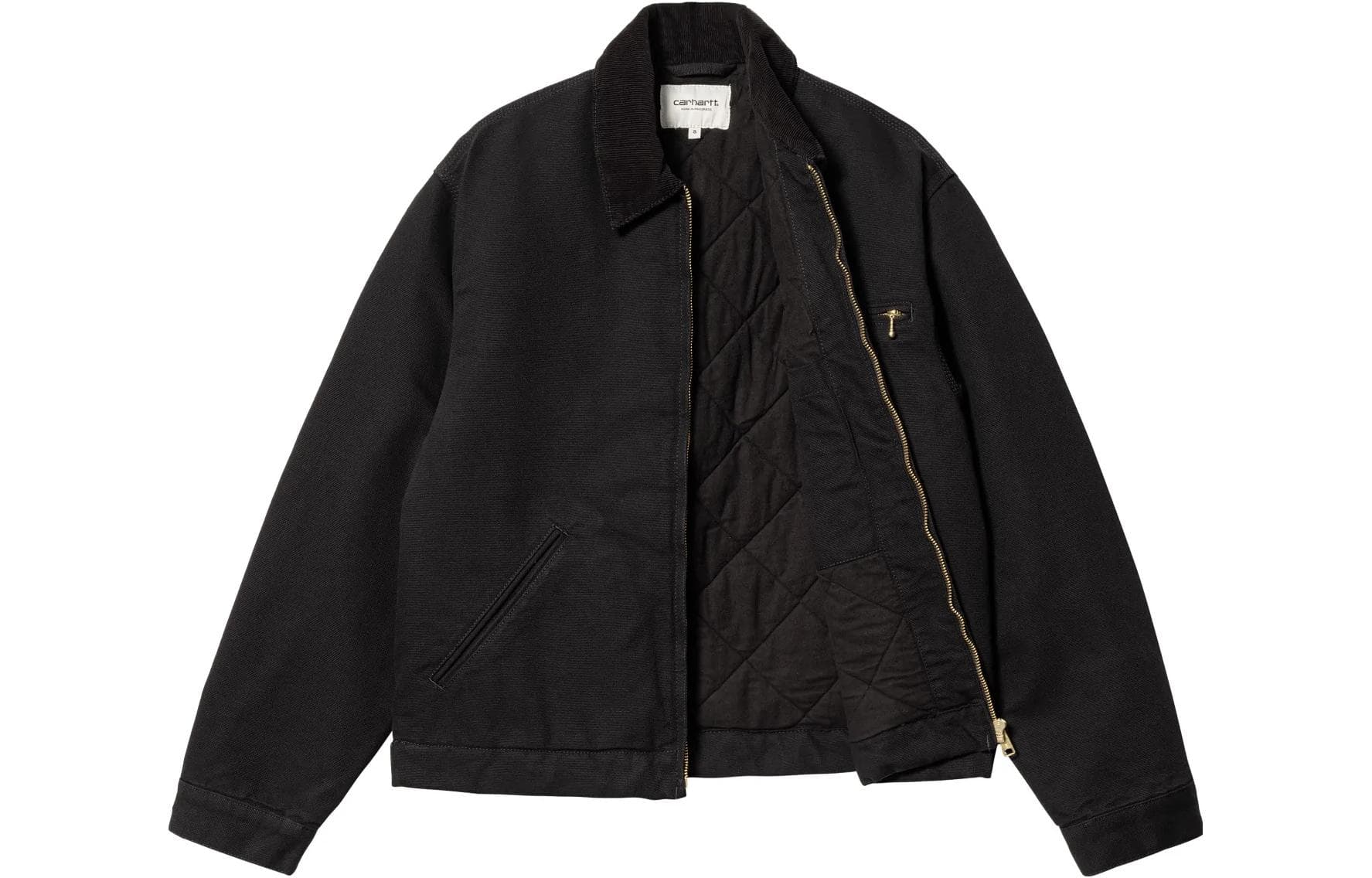 Куртка Carhartt WIP FW22 W Detroit Jacket - Black Logo - изображение 3