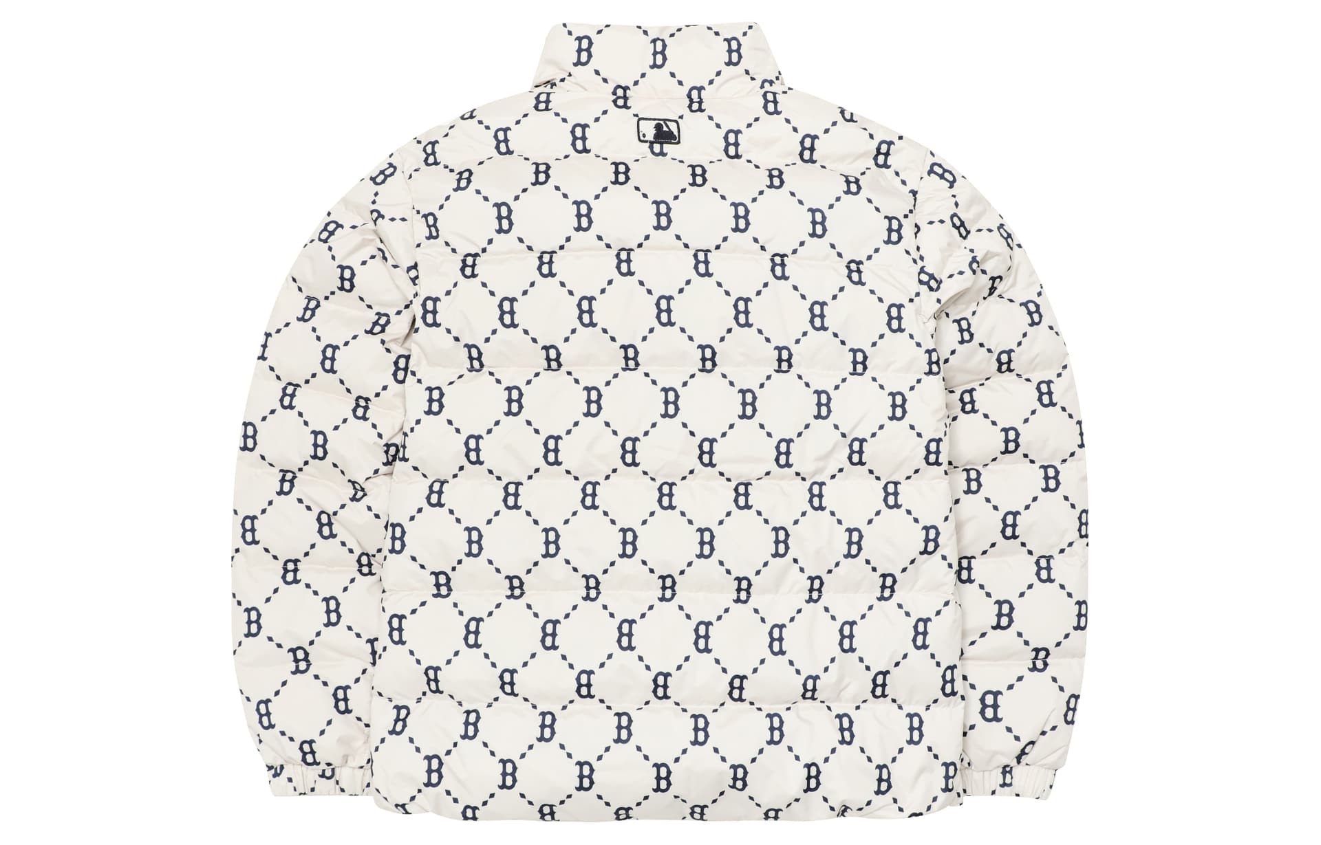 Зимняя куртка MLB Diamond Monogram Short Down Jacket Beige - изображение 2