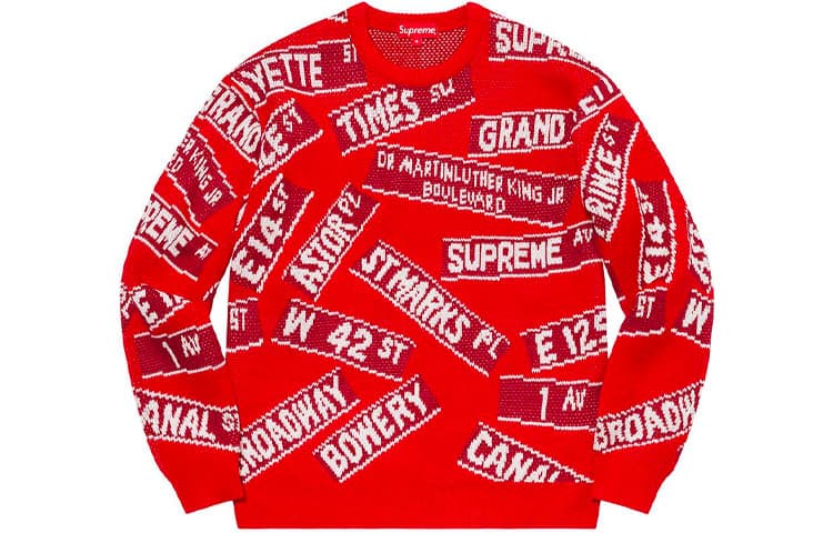 Кофта Supreme SS21 Week 1 Street Signs Sweater - изображение 3
