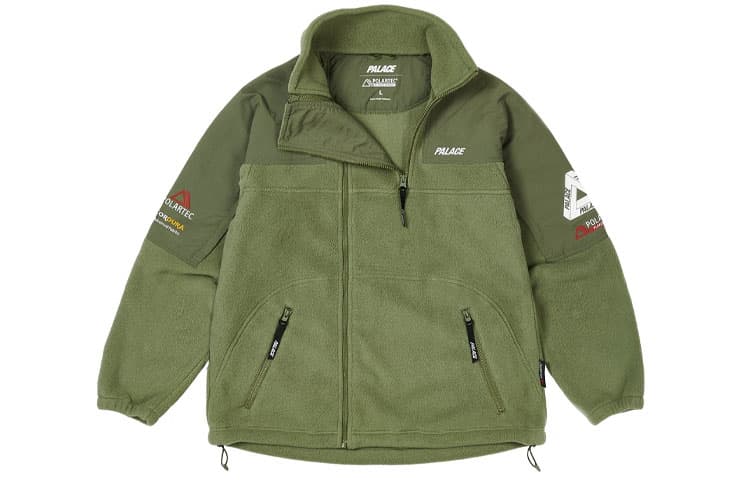 Куртка PALACE FW22 Polartec Double Zip Funnel Olive - изображение 2