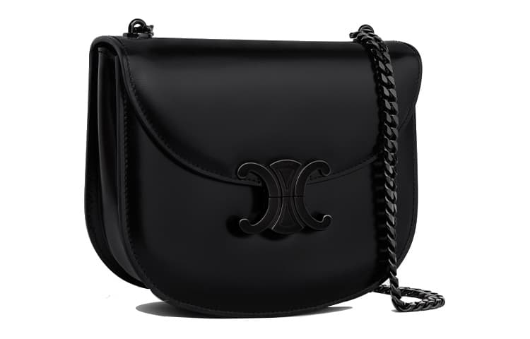 Сумка через плечо Celine Triomphe Crossbody Bag Black - изображение 2