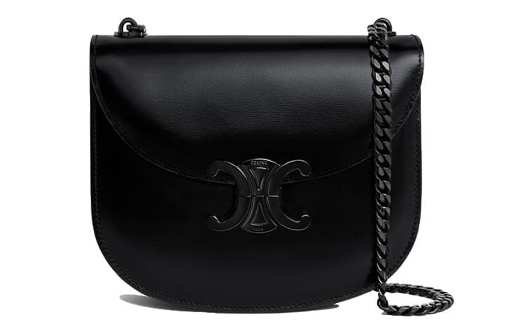 Сумка через плечо Celine Triomphe Crossbody Bag Black - изображение 1