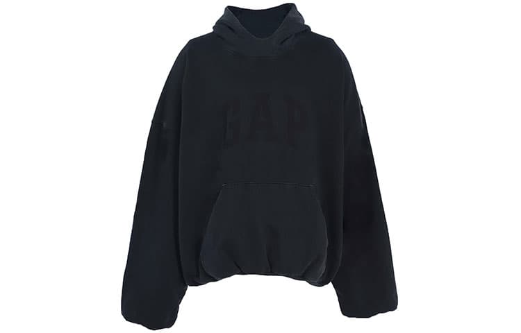 Худи YEEZY x Gap x Balenciaga Washed Black Hoodie - изображение 2