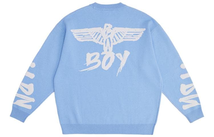 Кофта Boy London FW22 Eagle Logo Knit Sweater Blue - изображение 2