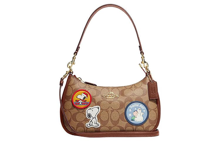 Мини-сумка COACH x Peanuts Teri 25 Brown Rust - изображение 1