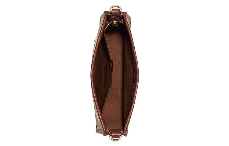 Сумка через плечо COACH x Peanuts Dempsey 27 Brown - изображение 3