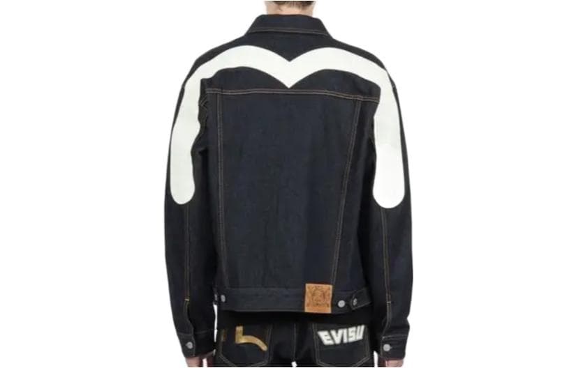 Джинсовая куртка EVISU Letter Logo Denim Jacket - изображение 2