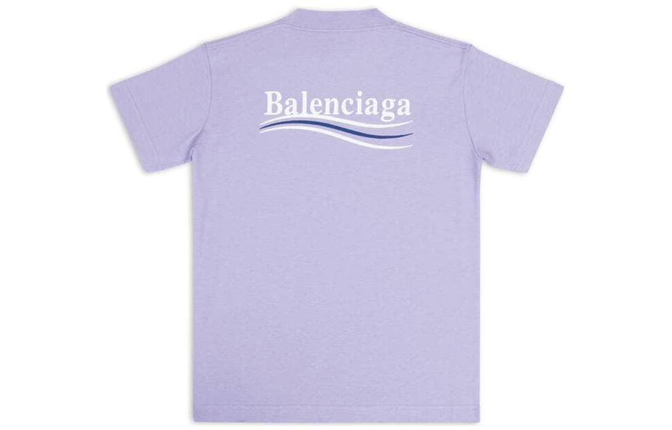 Футболка Balenciaga FW22 Purple T-Shirt - изображение 2