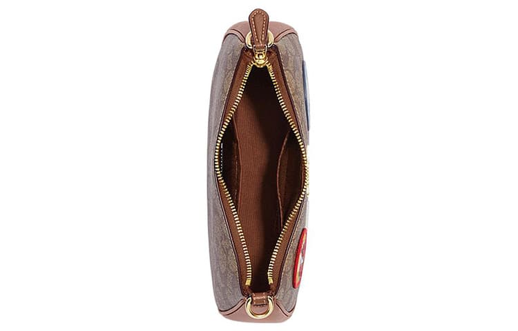 Мини-сумка COACH x Peanuts Teri 25 Brown Rust - изображение 3