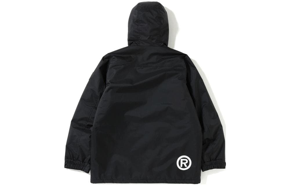 Куртка A BATHING APE Logo Print Hoodie Black - изображение 2