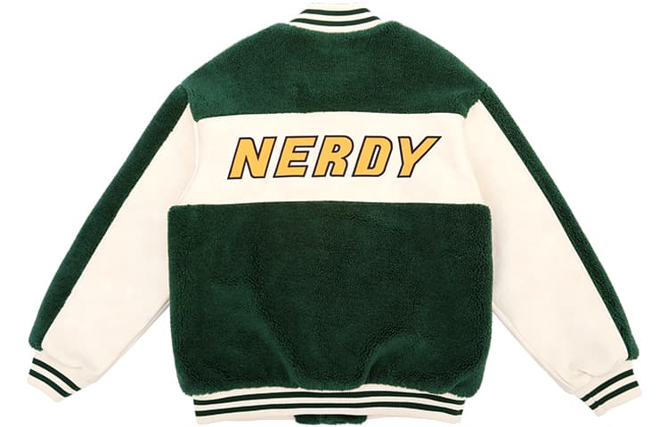 Бомбер NERDY Colorblock Baseball Jacket Green - изображение 2