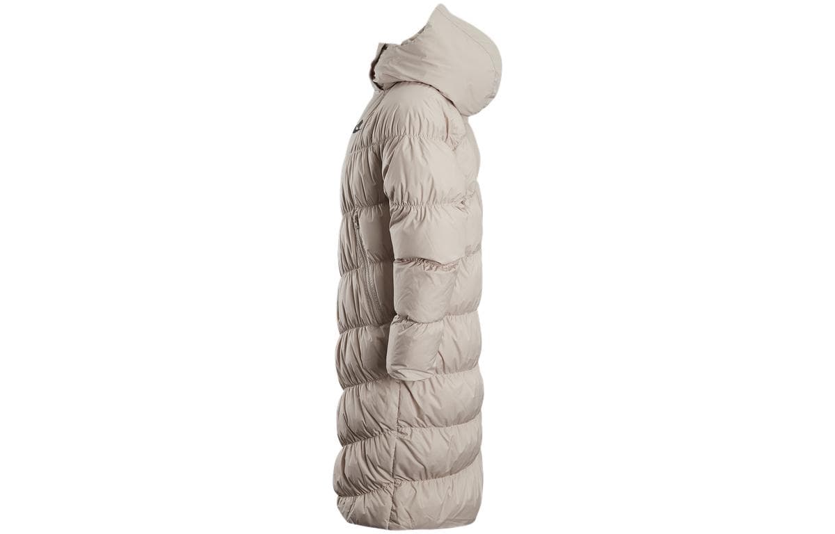 Пуховик Nike Contrast Logo Long Down Jacket White - изображение 3