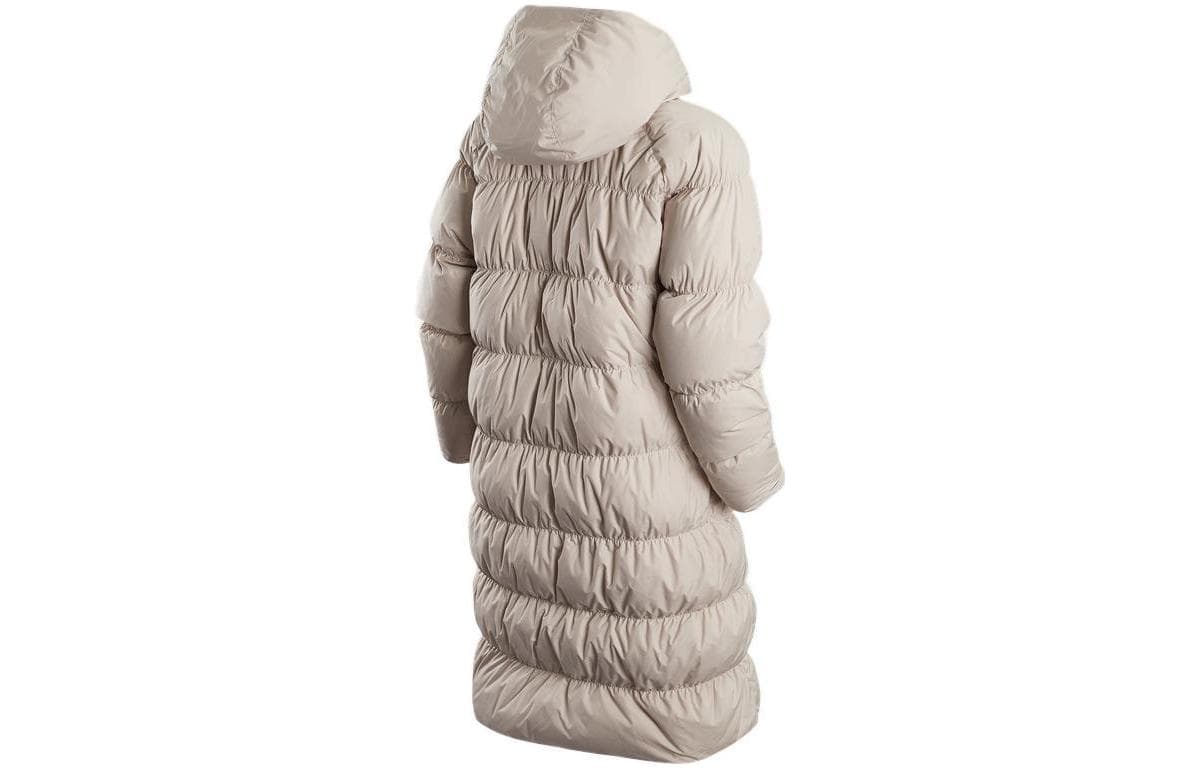 Пуховик Nike Contrast Logo Long Down Jacket White - изображение 4
