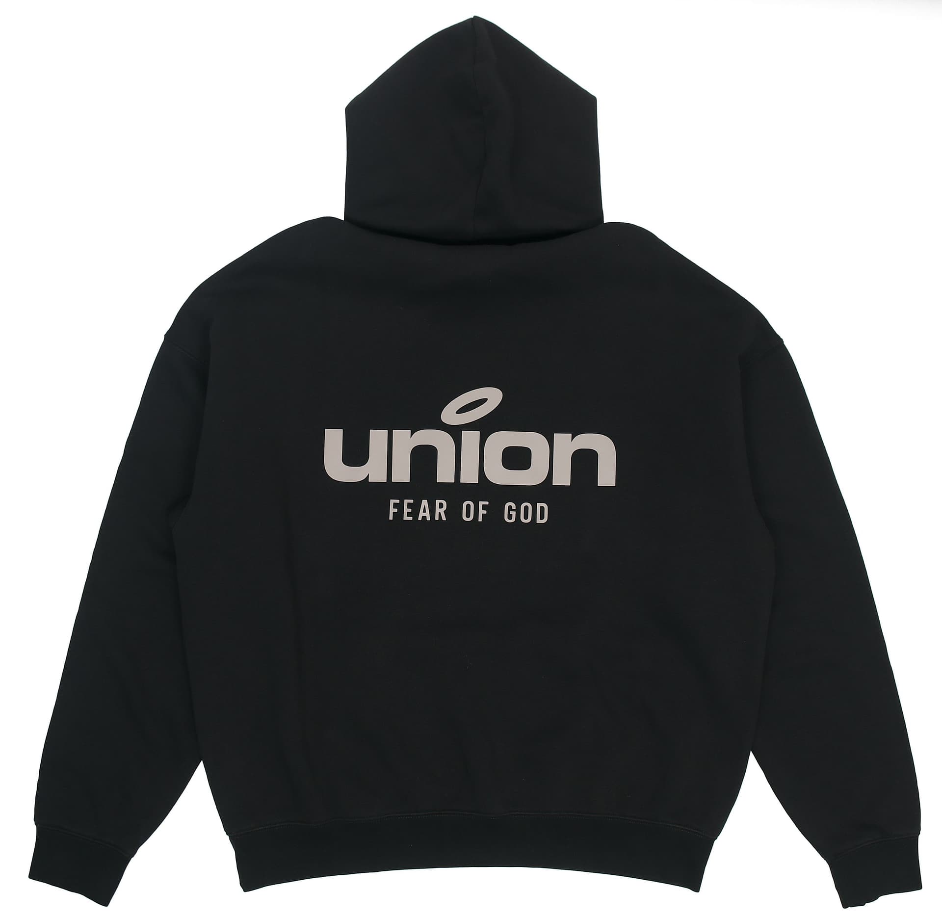 Худи Fear of God Essentials x union la FW21 Vintage Hoodie Vintage Black Logo - изображение 2
