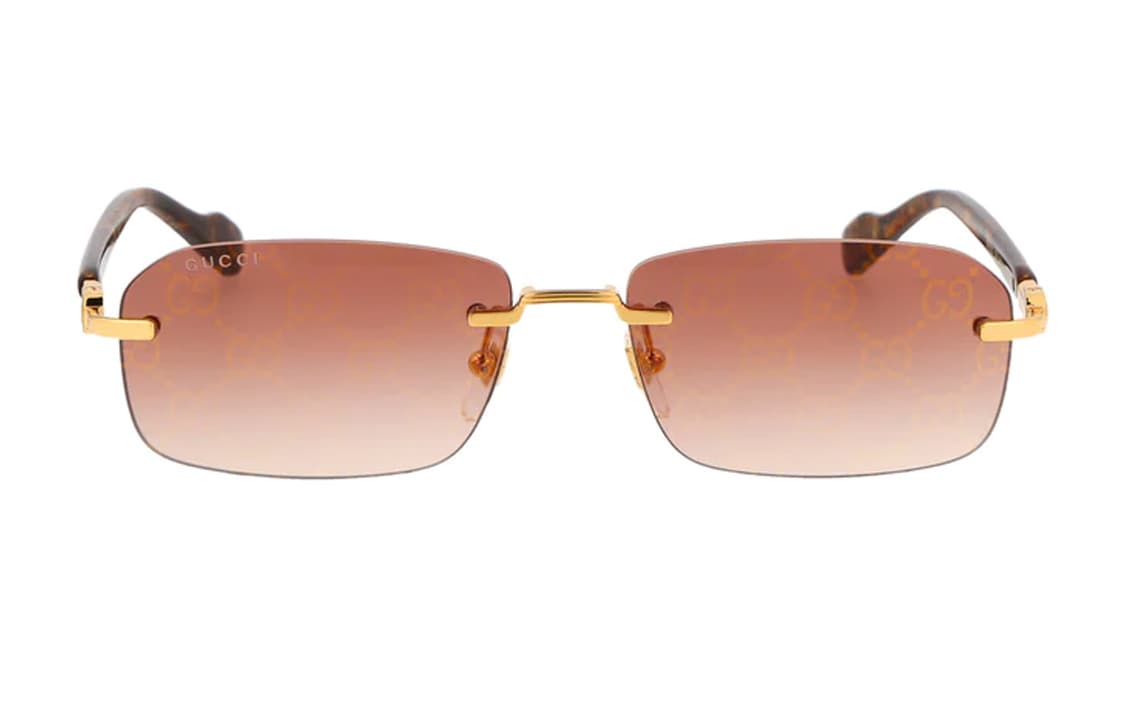 Солнцезащитные очки Gucci Rectangular Sunglasses Brown - изображение 2