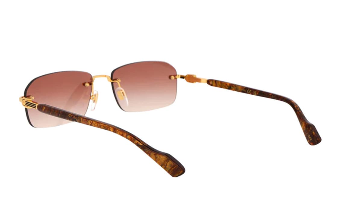 Солнцезащитные очки Gucci Rectangular Sunglasses Brown - изображение 4
