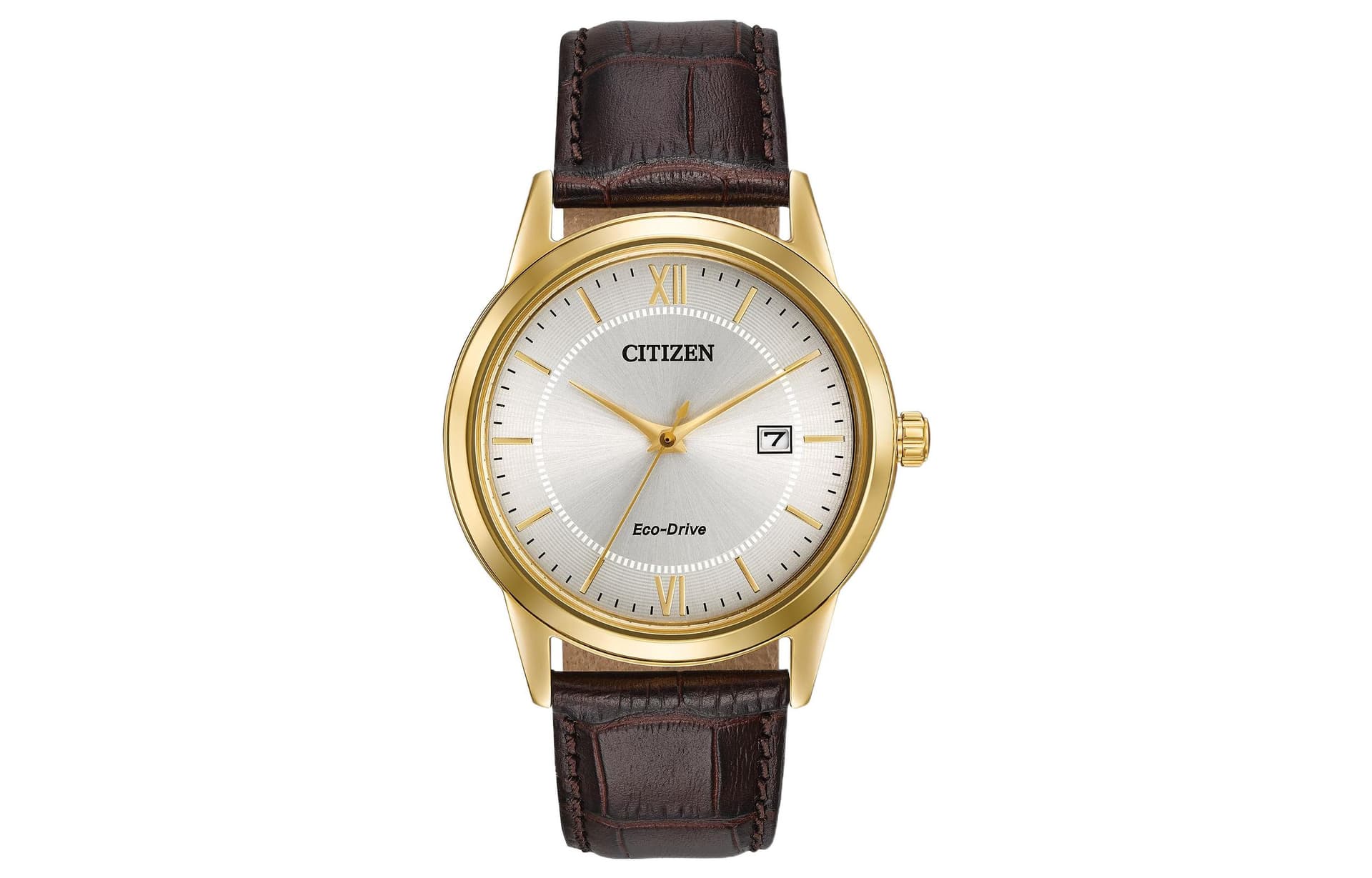 Часы CITIZEN Кварцевый механизм кожа коровы кожа коровы шнуровка мужские часы серебристый циферблат - изображение 1