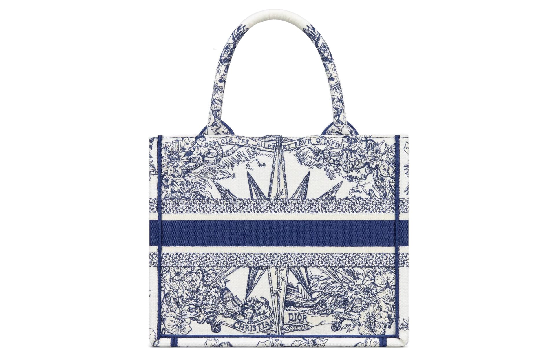 Сумка Dior Book Tote Blue/White - изображение 3