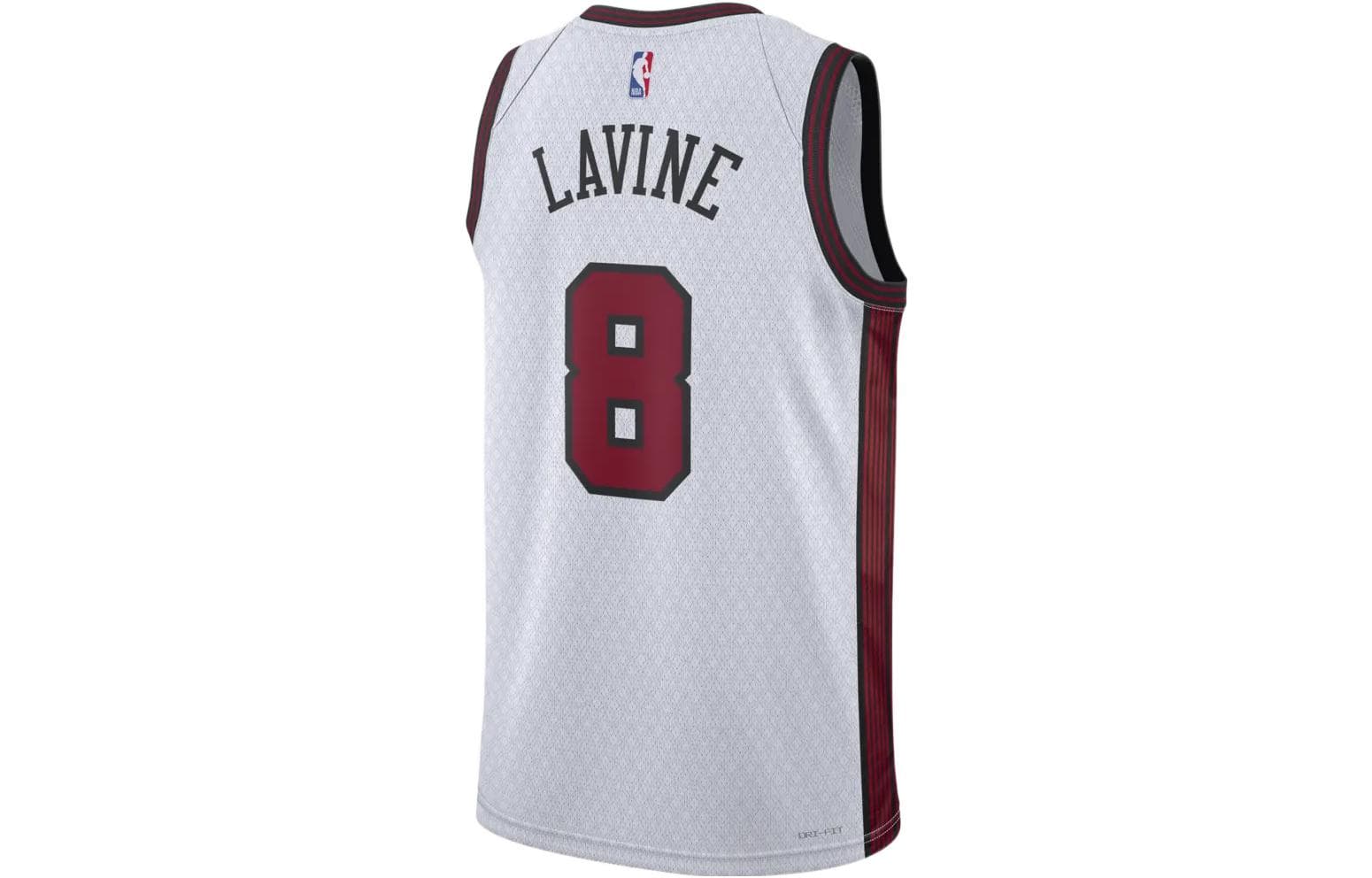 Баскетбольная майка Nike NBA City Edition Jersey 2022-23 Bulls Lavine 8 White - изображение 2