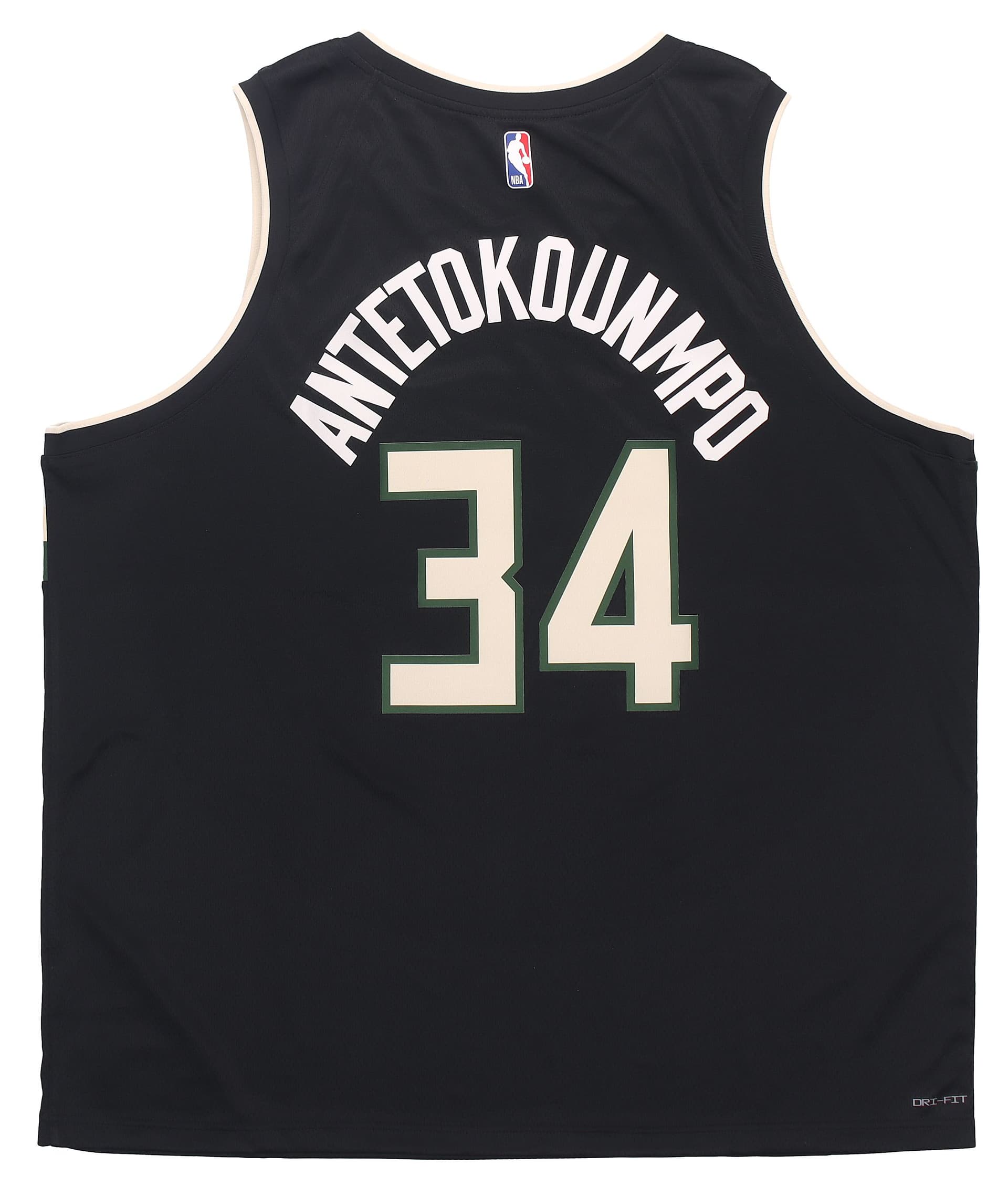 Баскетбольная майка Jordan NBA Giannis Antetokounmpo 34 Fan Jersey Black - изображение 2