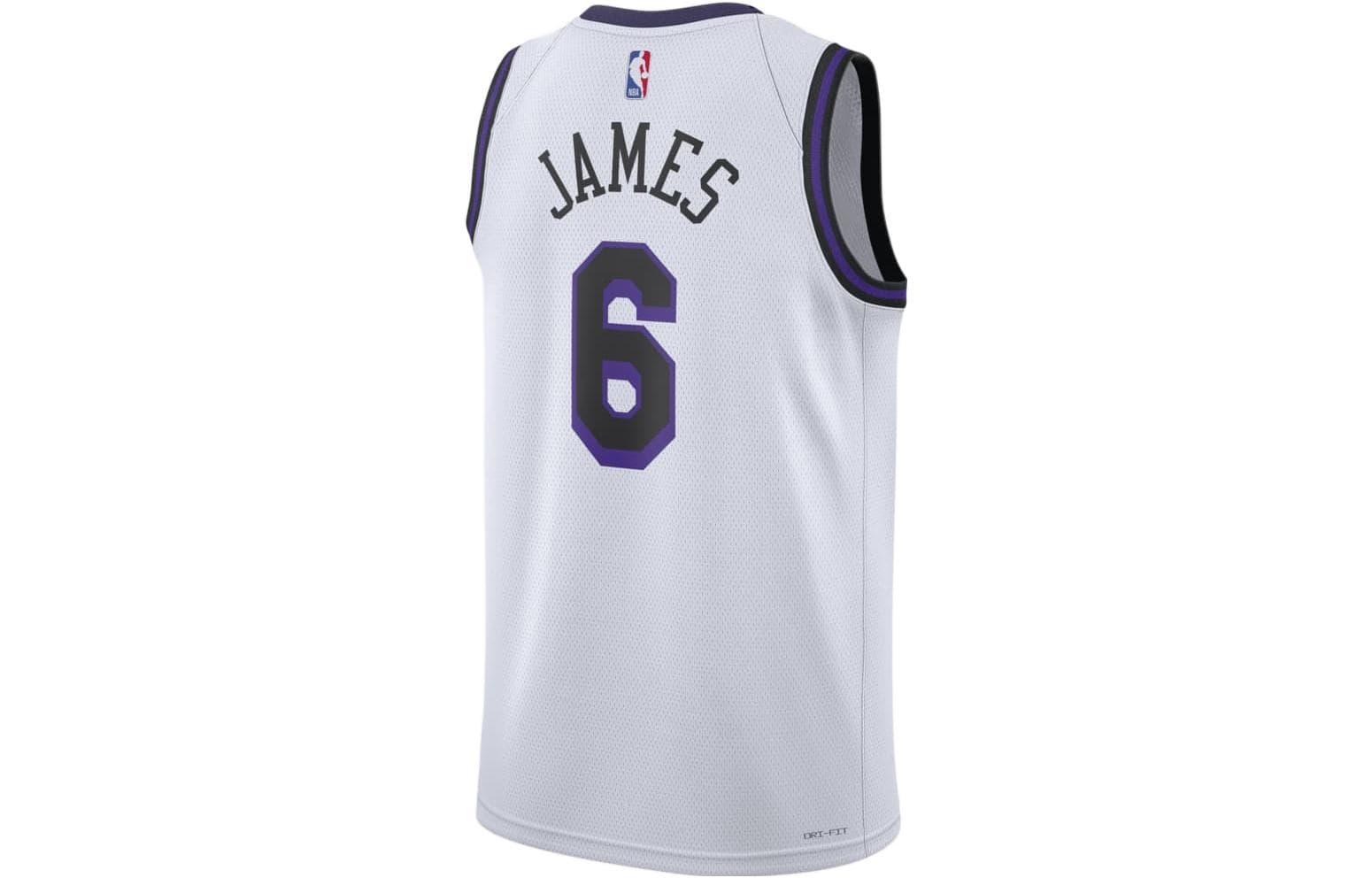 Баскетбольная майка Nike NBA City Edition Jersey 2022-23 Lakers LeBron James 6 White - изображение 2