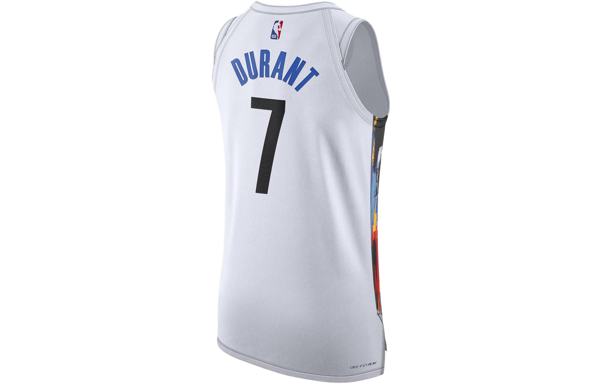 Баскетбольная майка Nike NBA City Edition Kevin Durant Jersey 7 White - изображение 2