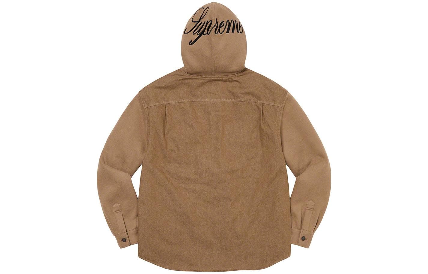 Куртка Supreme FW22 Fleece Hooded Denim Shirt - изображение 2