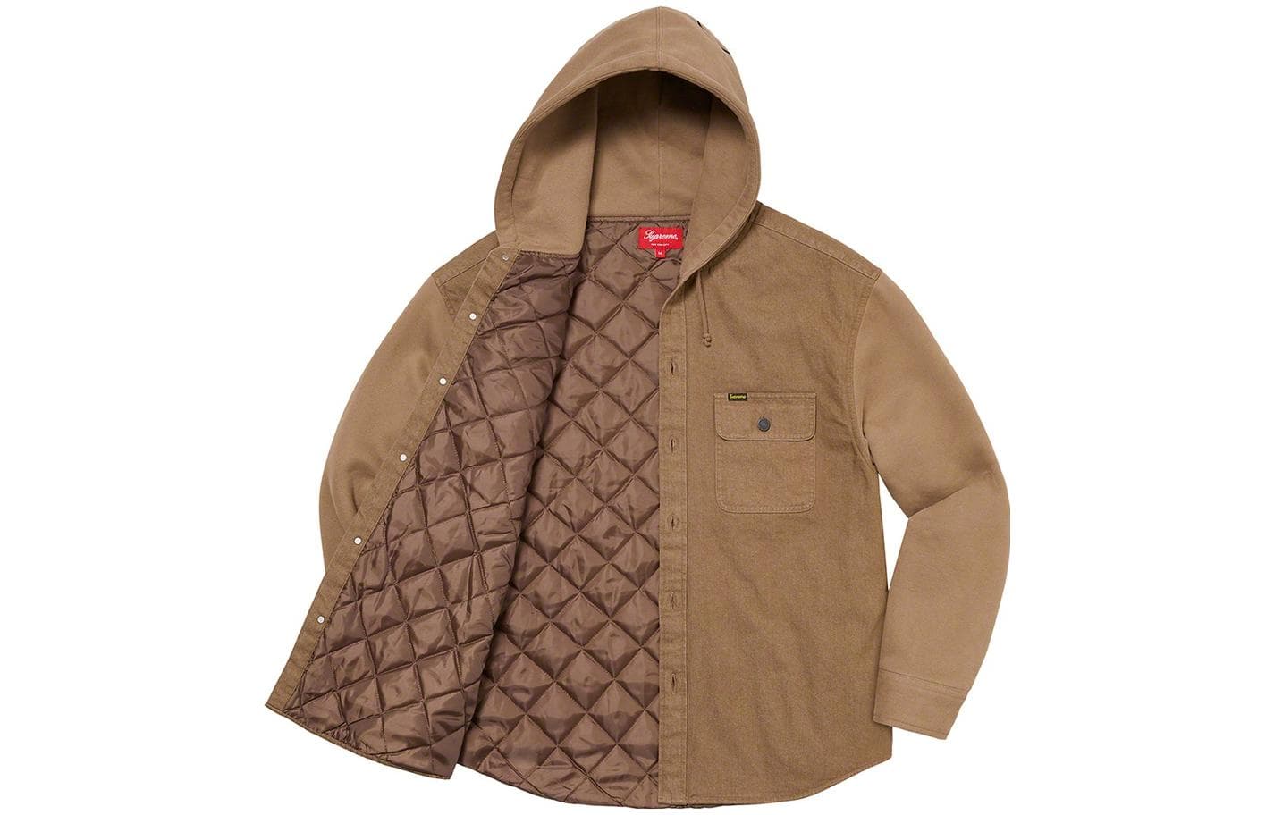 Куртка Supreme FW22 Fleece Hooded Denim Shirt - изображение 3