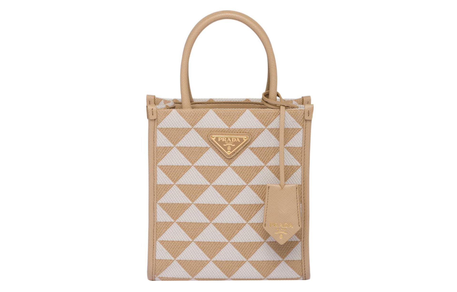 Сумка Prada Symbole Tote Bag White Beige - изображение 1