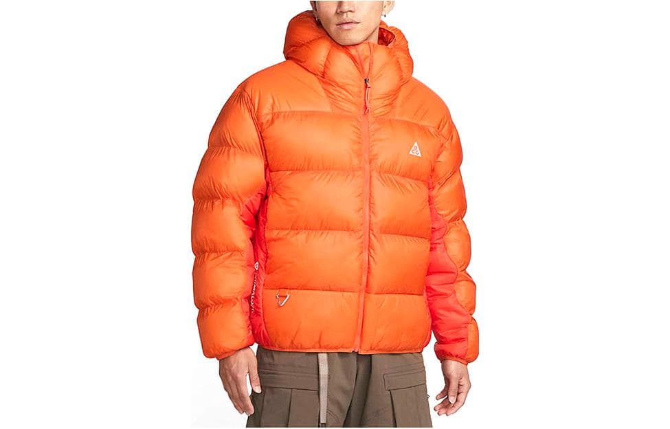 Зимняя куртка пуховик Nike ACG Logo Print Hooded Jacket Orange - изображение 2
