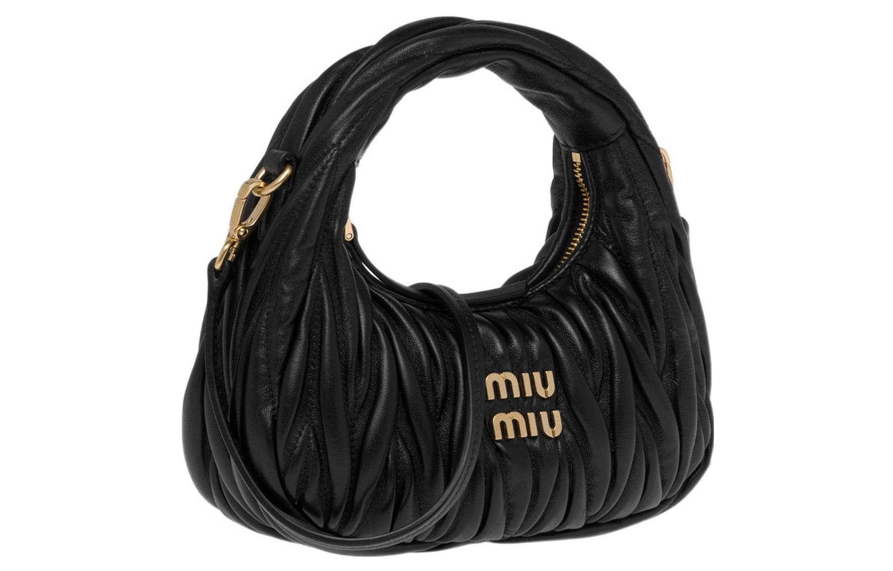 Сумка Miu Miu Wander Matelassé Mini Black - изображение 4