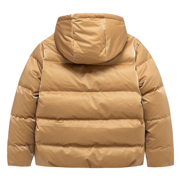 Jordan Logo Hoodie Down Jacket Kids Curry Gold - изображение 2