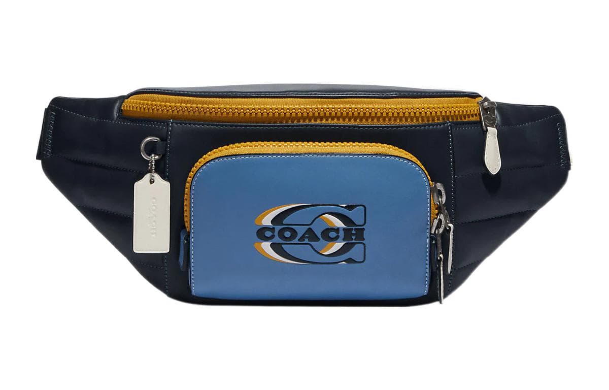 Поясная сумка Coach Belt 41 Quilted Logo Bag Blue - изображение 1