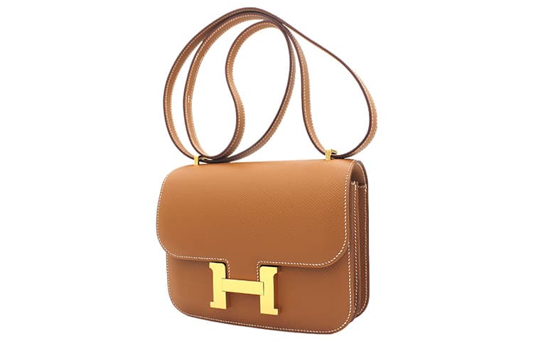 Сумка через плечо HERMES Constance 19 Epsom 37 Gold - изображение 4