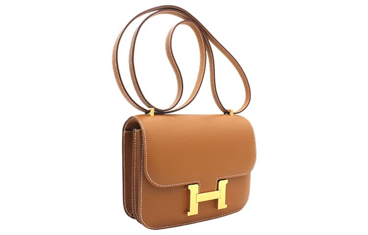 Сумка через плечо HERMES Constance 19 Epsom 37 Gold - изображение 2