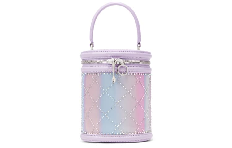 Сумка Charles & Keith Quilted Chain Bucket Bag Black/Light Purple - изображение 1