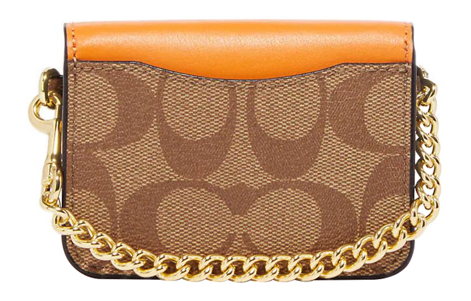 Сумка через плечо Coach Classic Monogram Zip Crossbody Small Khaki Chalk - изображение 3