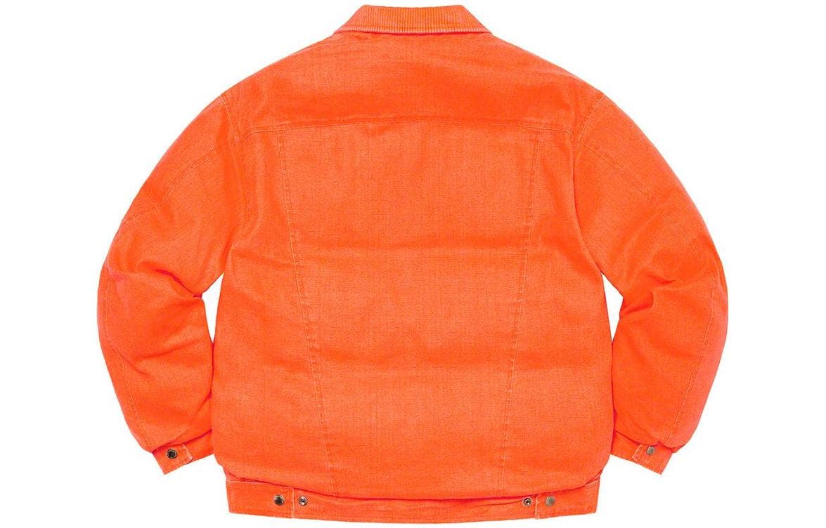 Куртка Supreme x Schott Canvas Down Trucker Jacket - изображение 3