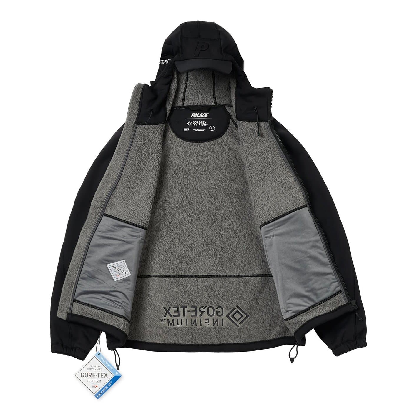 Демисезонная куртка Palace Gore-Tex Infinium Cap Jacket Black - изображение 2