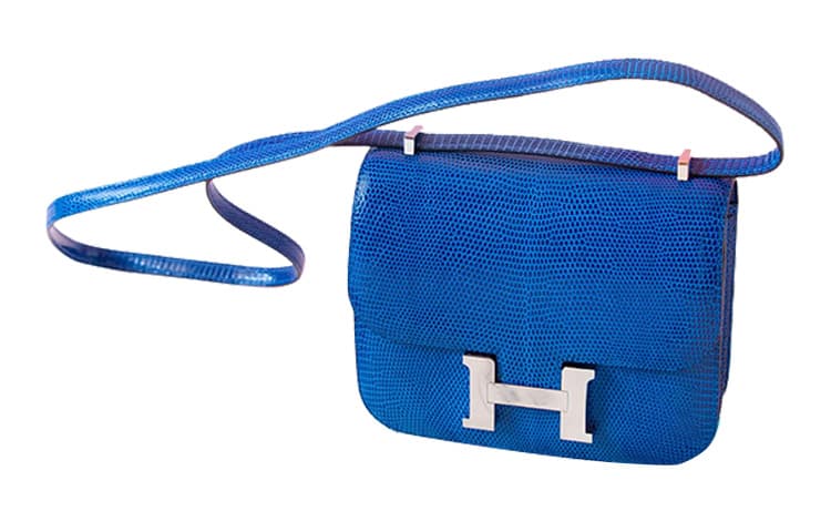 Сумка через плечо HERMES Constance 19 73 Bleu Saphir - изображение 2