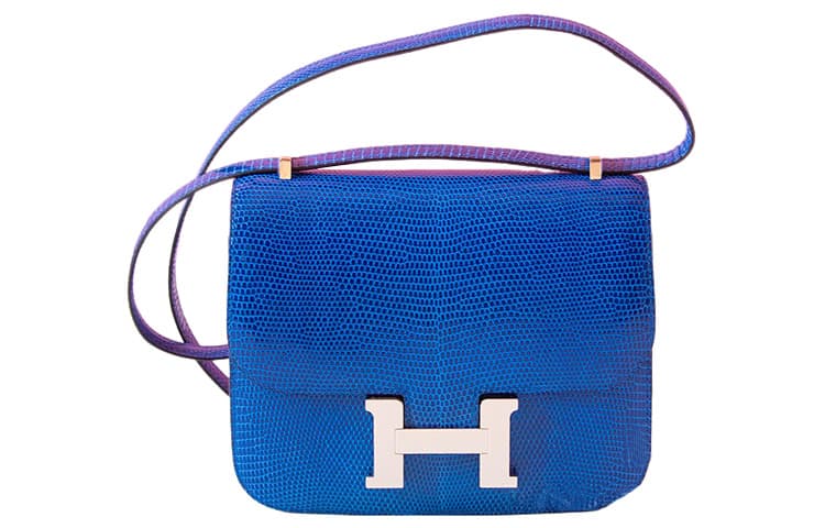 Сумка через плечо HERMES Constance 19 73 Bleu Saphir - изображение 1