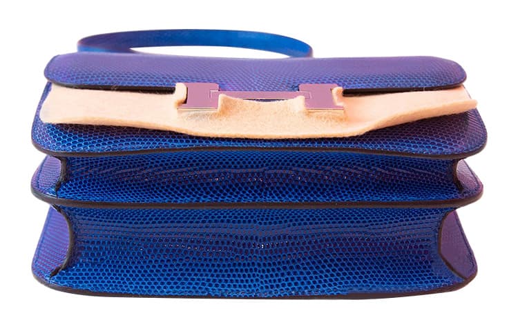 Сумка через плечо HERMES Constance 19 73 Bleu Saphir - изображение 6