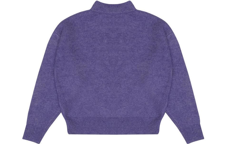 Кофта Drew House Mascot Funnel Neck Sweater - Mascot Heather Amethyst - изображение 2