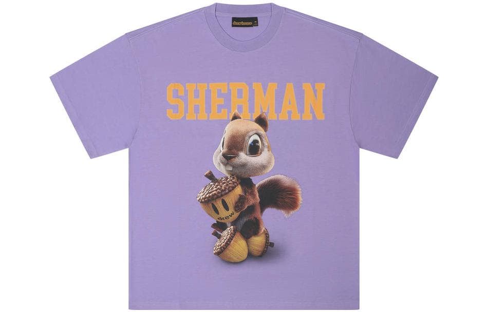 Футболка Drew House FW22 3d Sherman Ss Tee Lavender T - изображение 1