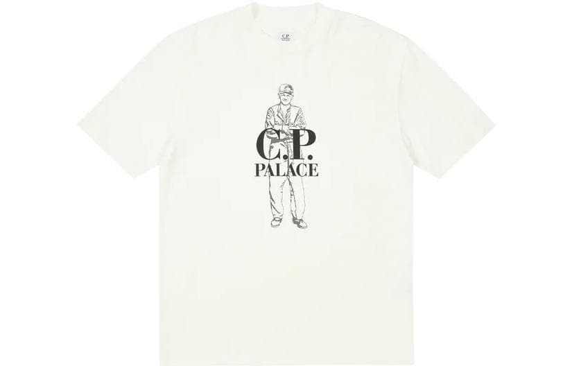 Футболка PALACE x C.P. Company FW22 Logo T-Sirt White LogoT - изображение 1