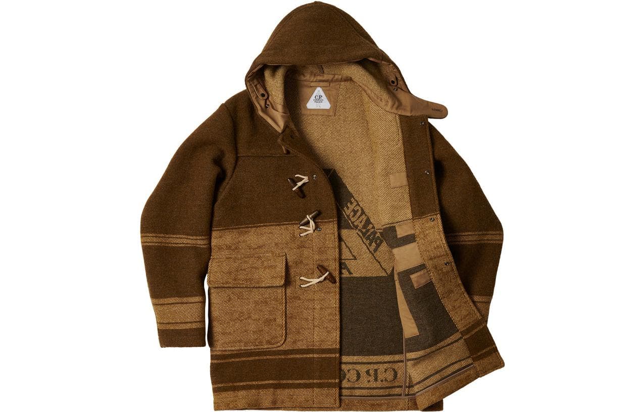 Пальто PALACE x C.P. Company FW22 Duffel Jacket Brown - изображение 5